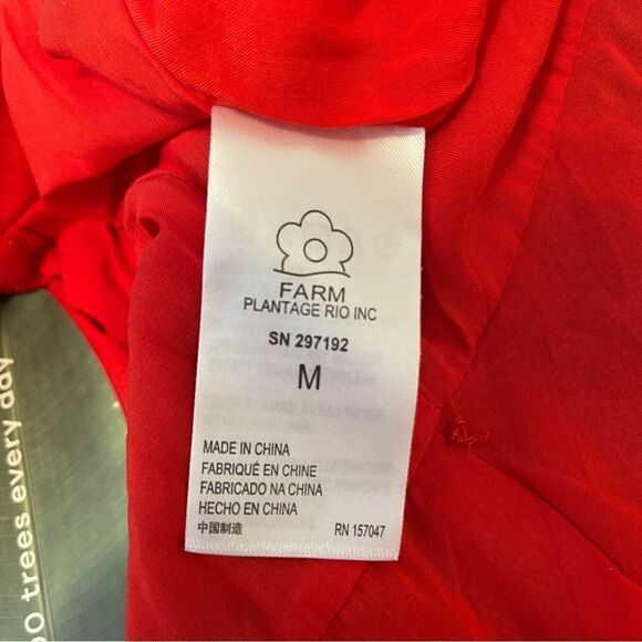 Farm Rio Red Forest Birds without Belt size M - Picture 10 of 13